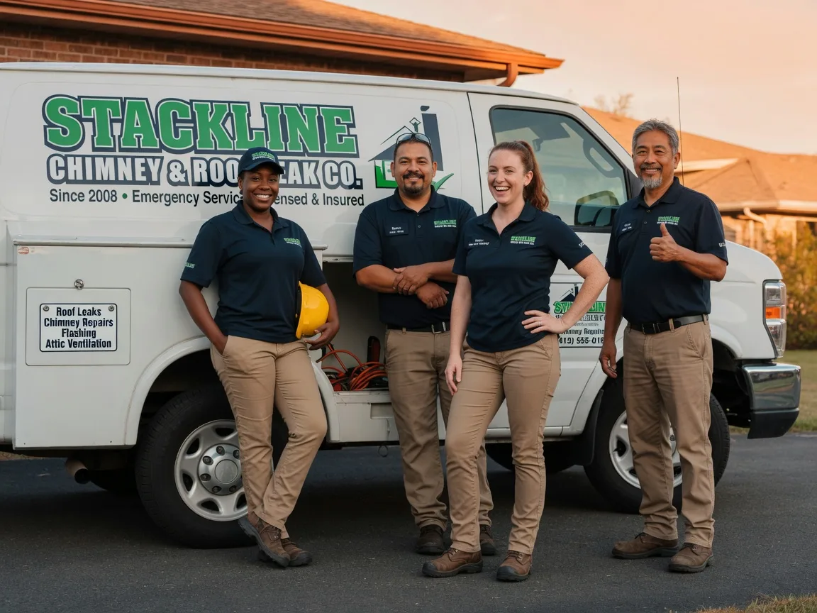Chimney flashing repair company in Ellerbe, NC